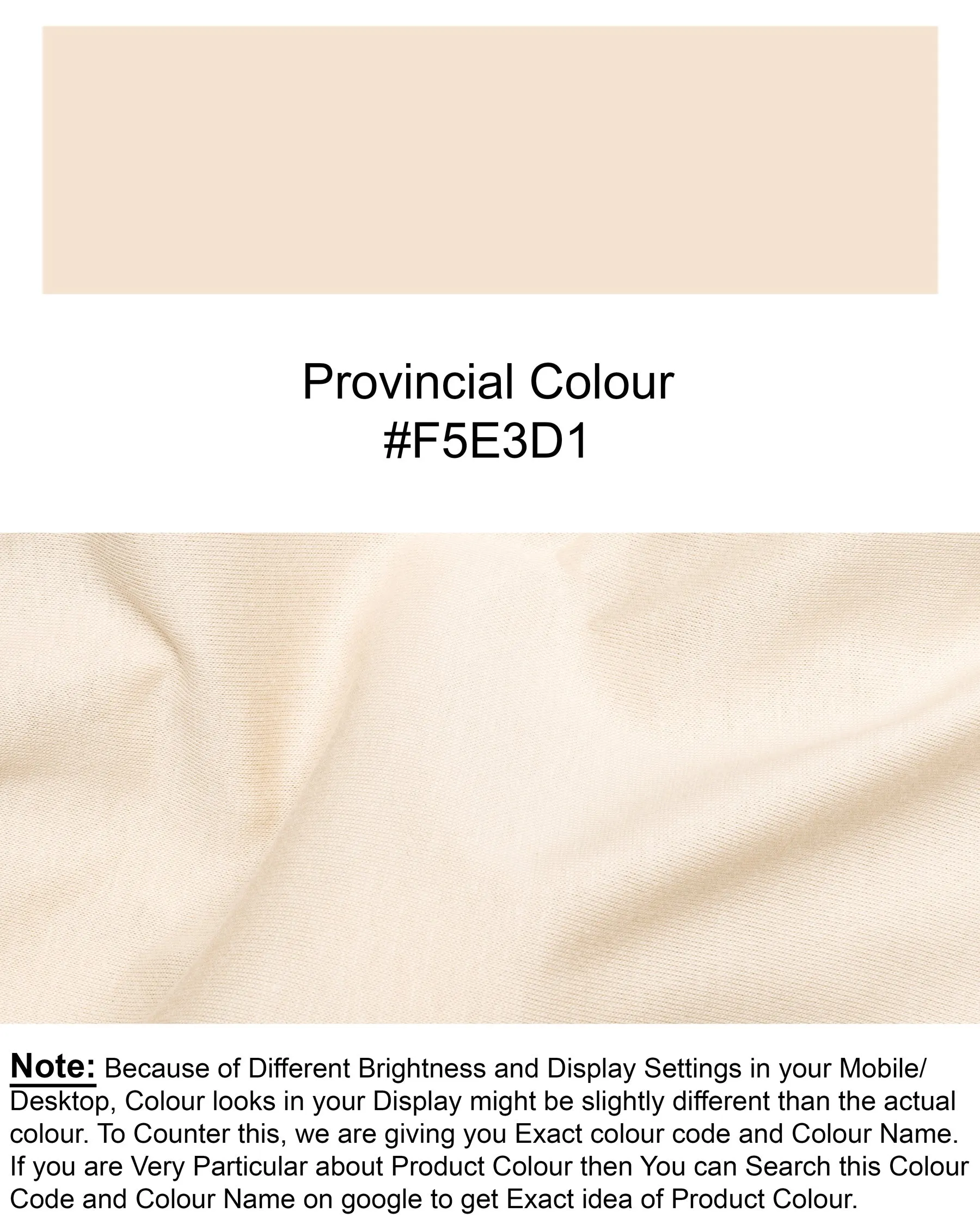 Beige Super Soft Premium Organic Cotton T-shirt