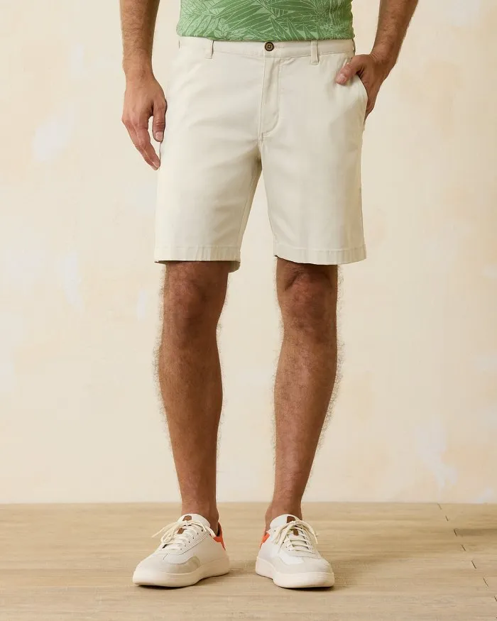 Boracay Flat Front 10" Short in Bleached Sand