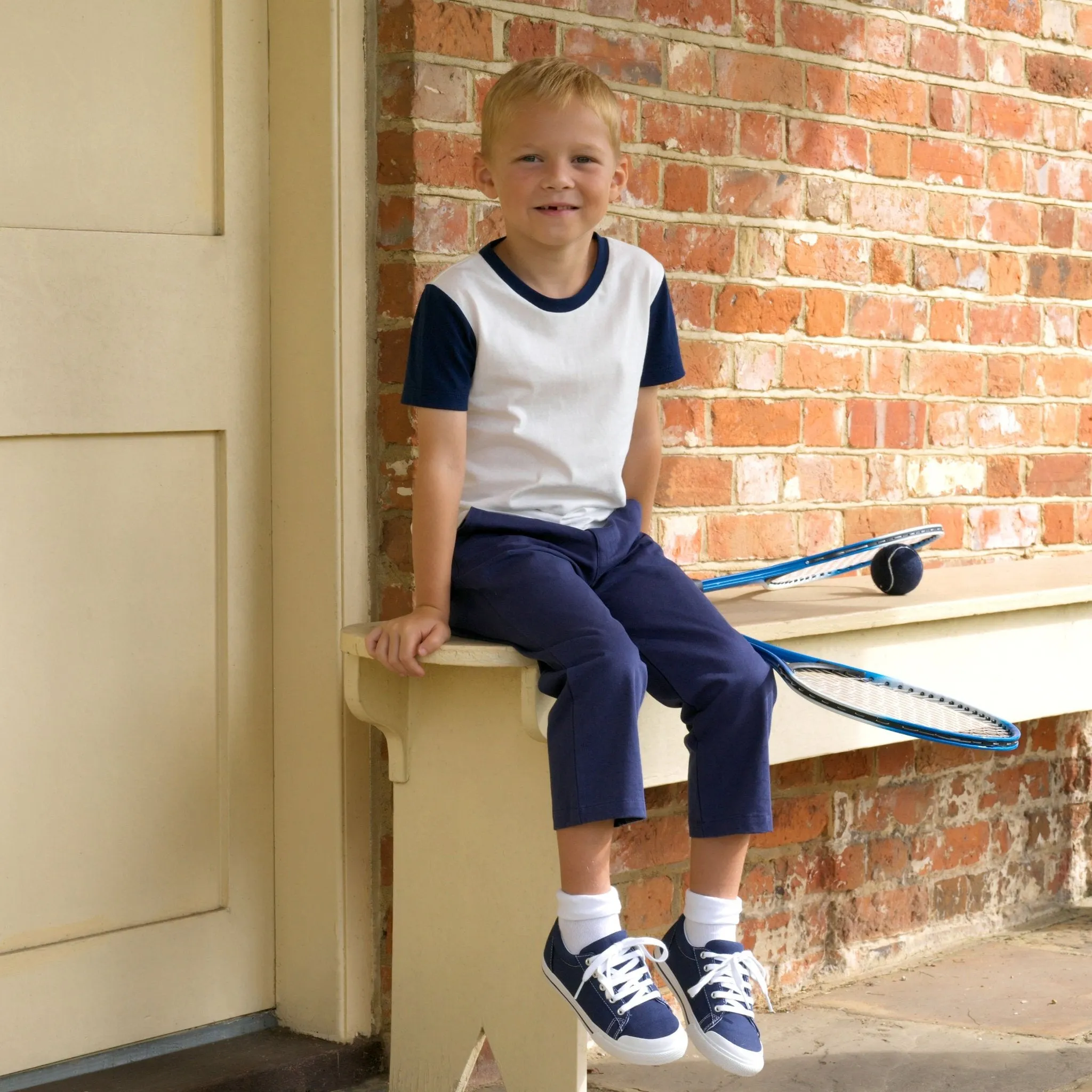 Boys Navy Chinos