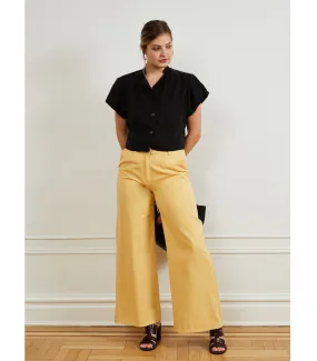 Brigitte Wide-Leg Trouser - Butter