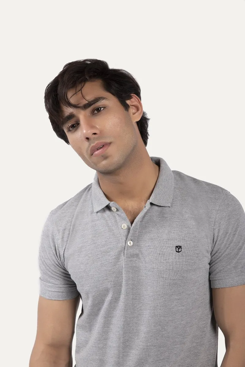 Buttoned Collar Polo Shirt
