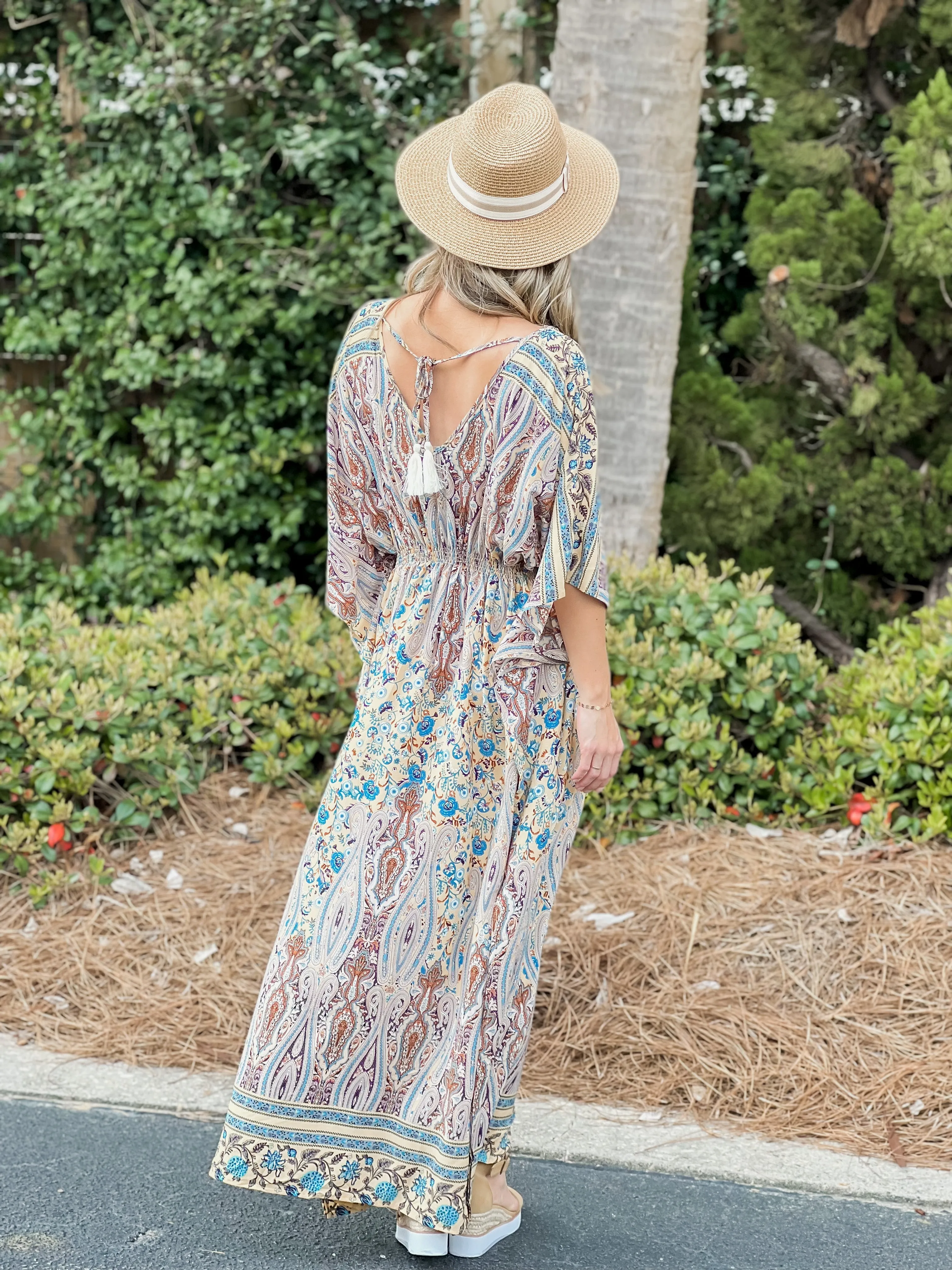 Dolman Printed Maxi