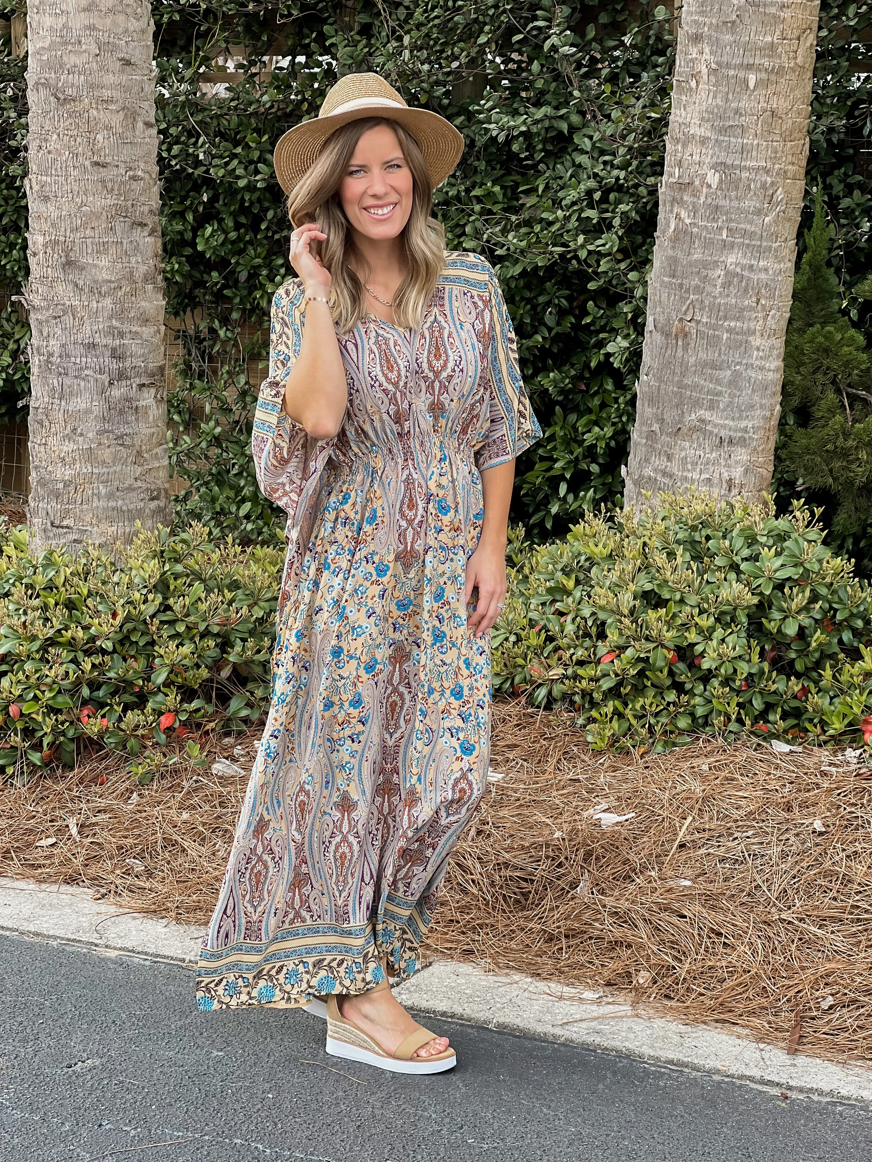 Dolman Printed Maxi