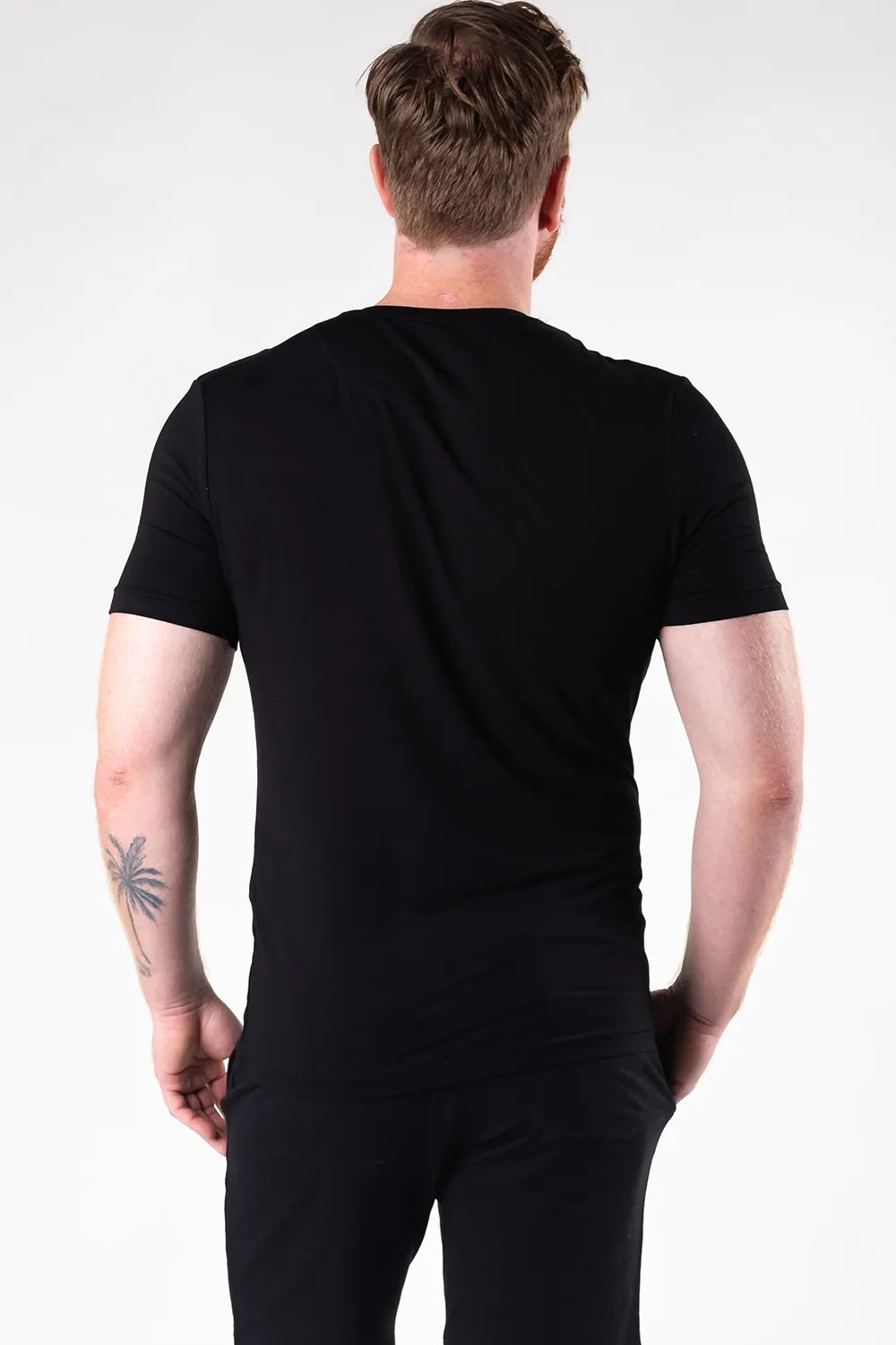 Huron V-Neck Bamboo Tee - Black