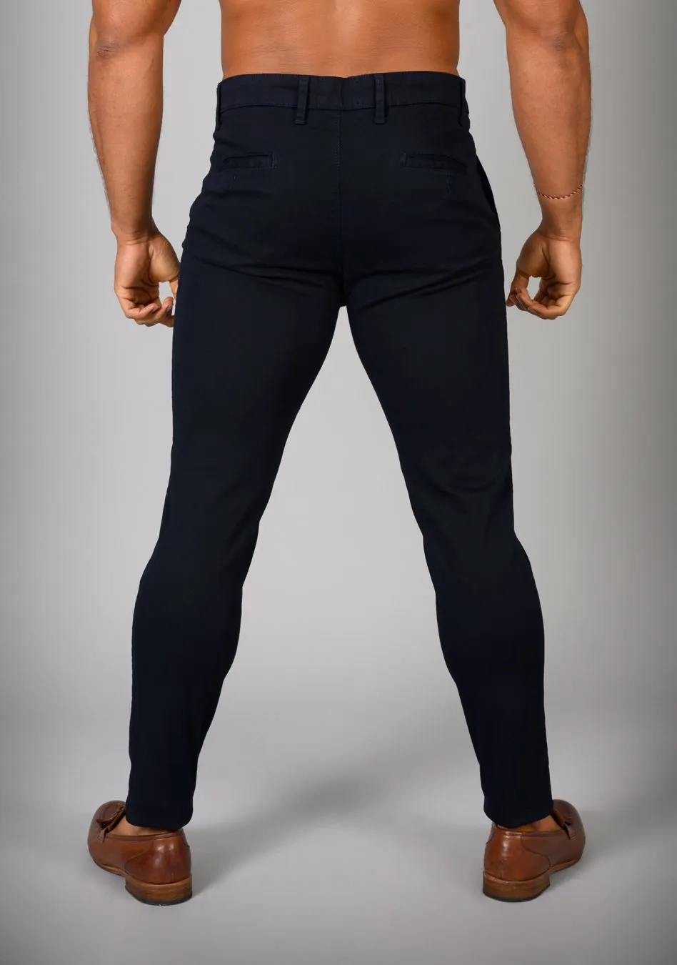 Kingfisher Navy Stretch Chinos