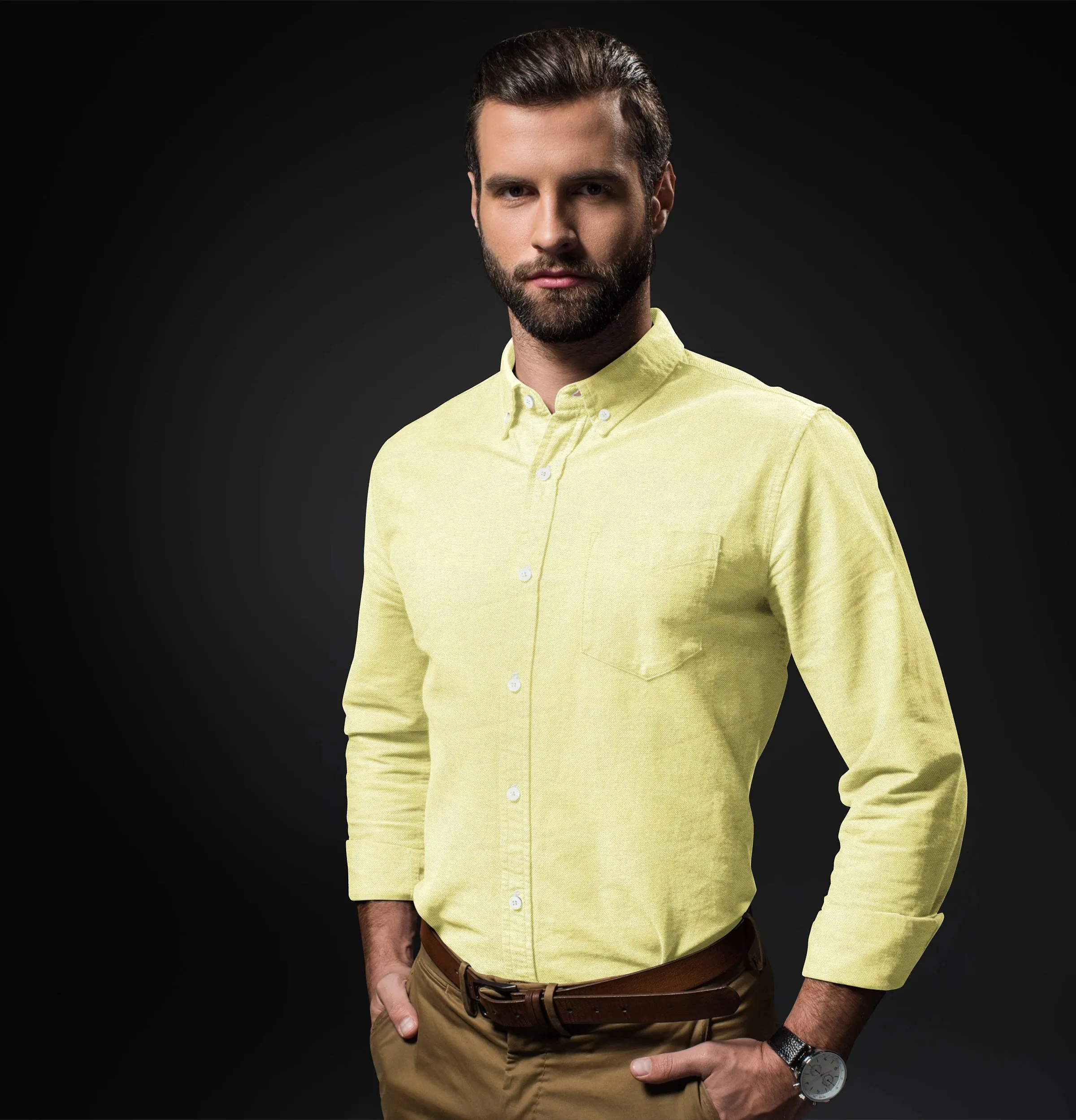 Oxford Button-Down - Long Sleeve - Yellow