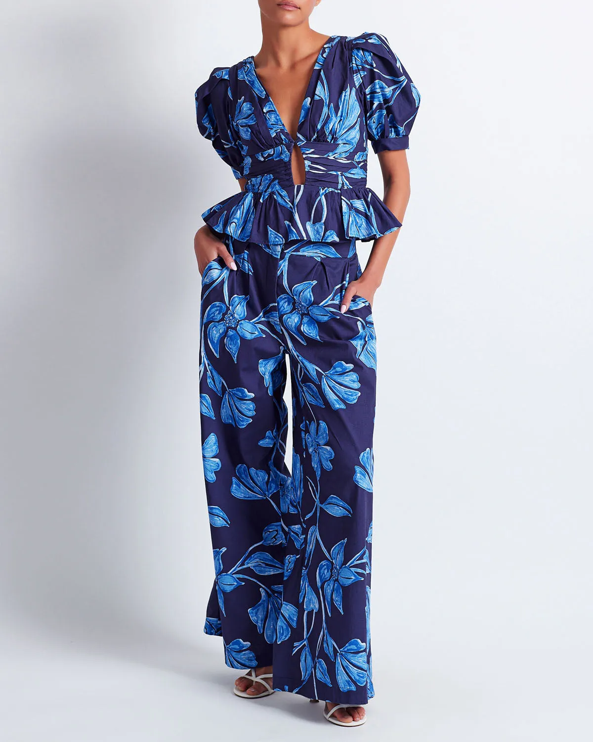 PatBo Nightflower Wide Leg Pant