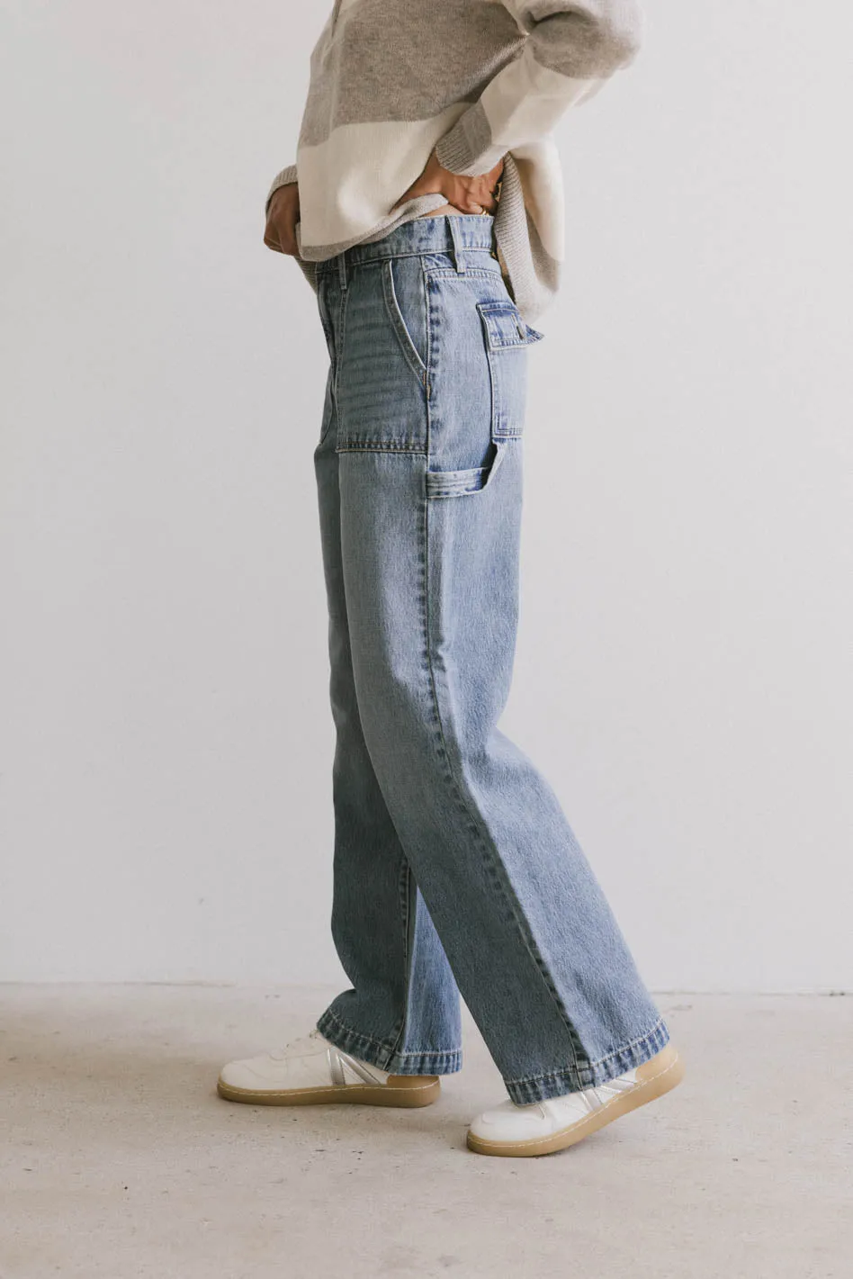 Remi Wide Leg Denim in Light Wash