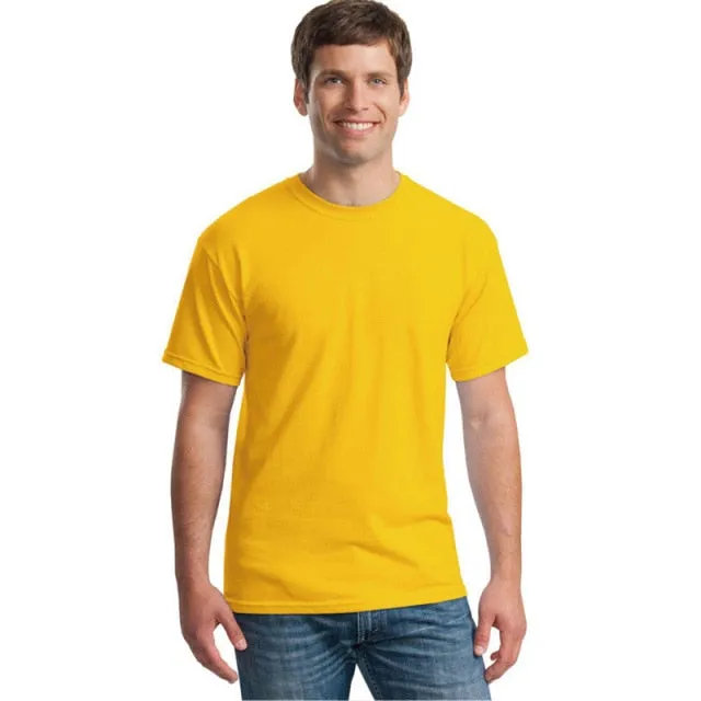 Wiaofellas Men's Cotton White Plain Basic T Shirt Man Black Summer Short Sleeve Casual Fashion Spring Brand loose Classic Solid XXL