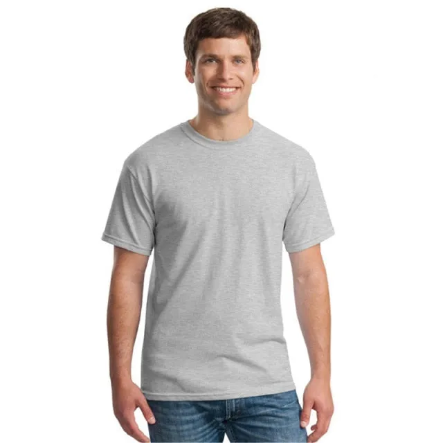 Wiaofellas Men's Cotton White Plain Basic T Shirt Man Black Summer Short Sleeve Casual Fashion Spring Brand loose Classic Solid XXL